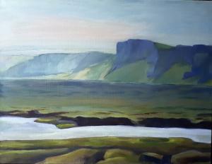 IJsland-1-Skaftardallur-olieverf-op-canvas-70-x-90-cm