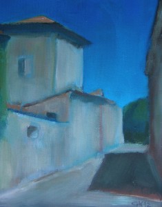 Languedoc. acryl op doek, 24 x 35 cm